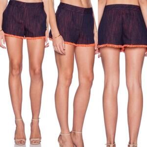 Trina Turk Fringe Corbin POP Tweed Shorts